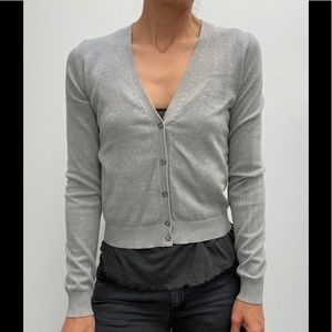Grey cotton cardigan SISLEY